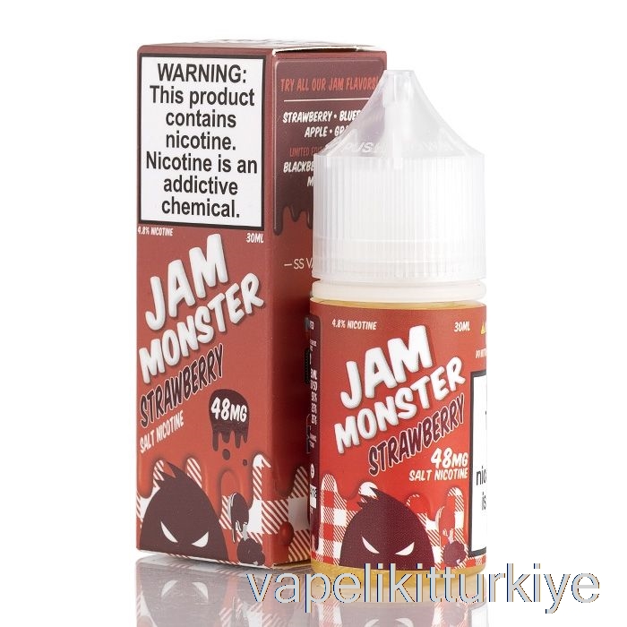 Vape Elektronik Sigara çilek - Reçel Canavar Tuzları - 30ml 48mg
